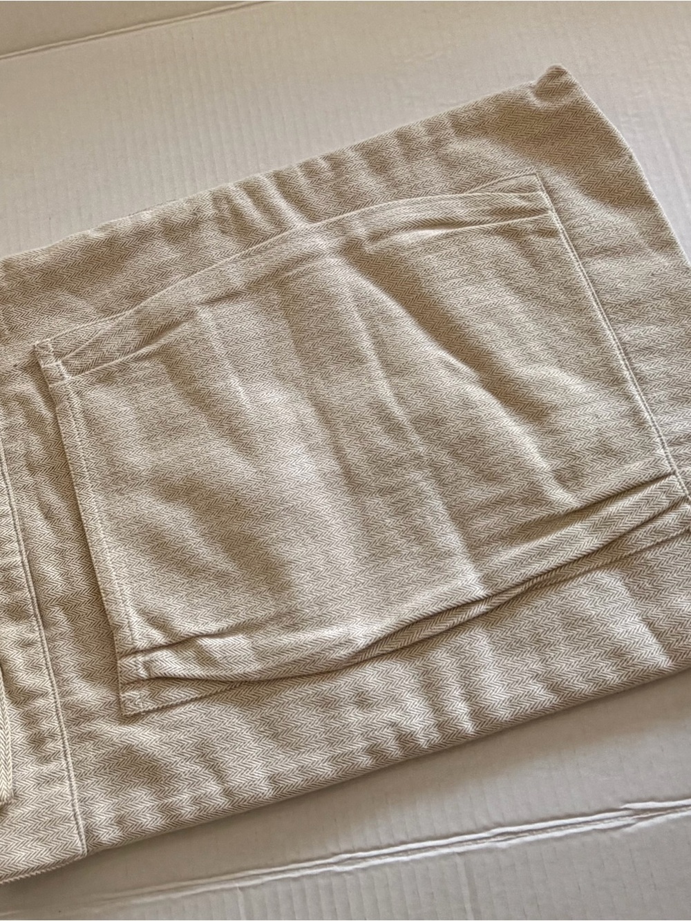 Hermes Beige Canvas Crossbody/clutch bag with Leather Trim - Picture 5 of 13